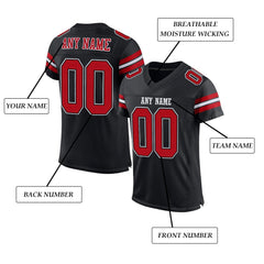 Custom Football Jersey Personalized Stitched/Printed Team Name & Number Sports Uniform for Men Women Youth