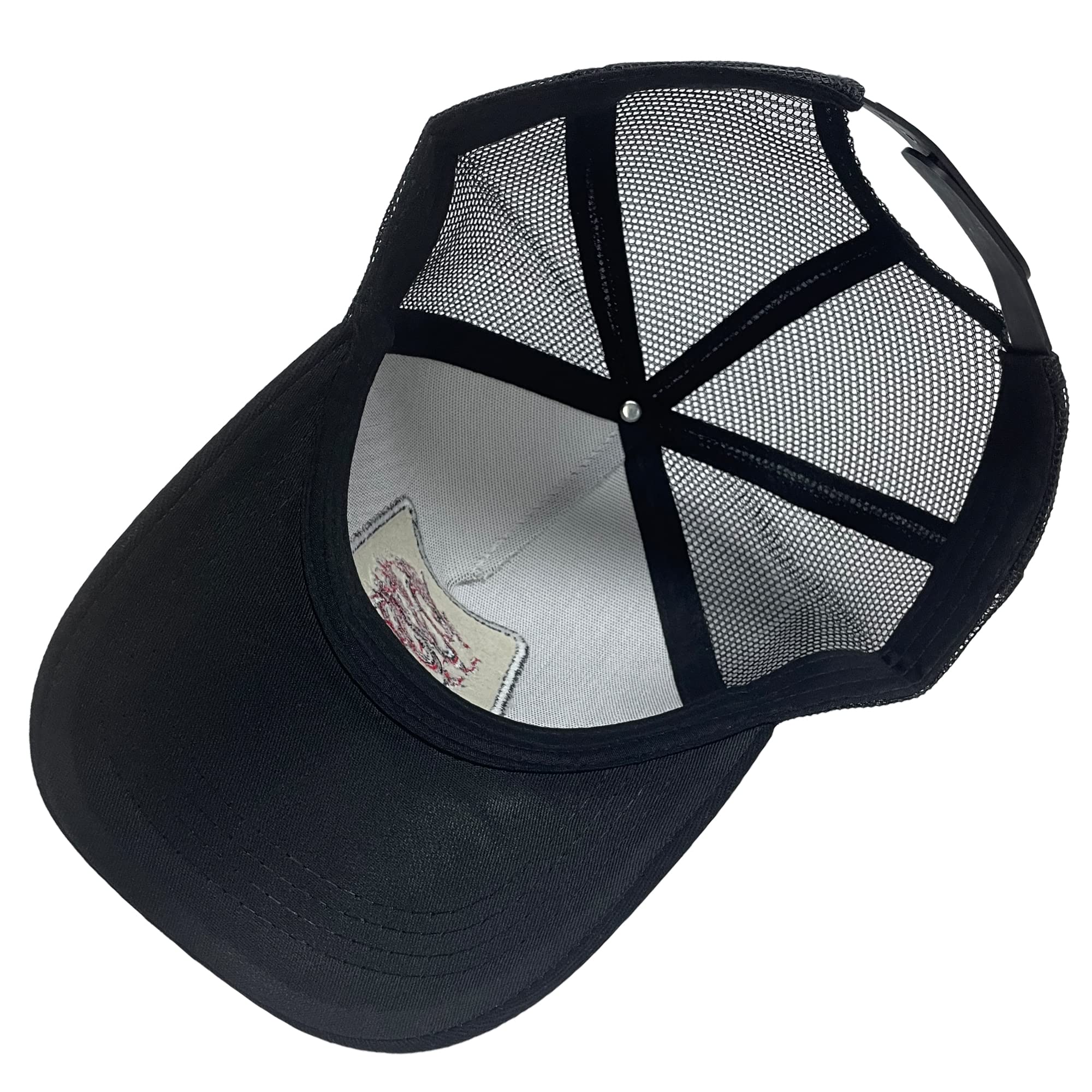 Mesh Trucker Hat Snapback Square Patch Baseball Caps - Dragon