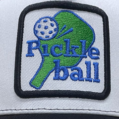 Mesh Trucker Hat Snapback Square Patch Baseball Caps - Pickleball