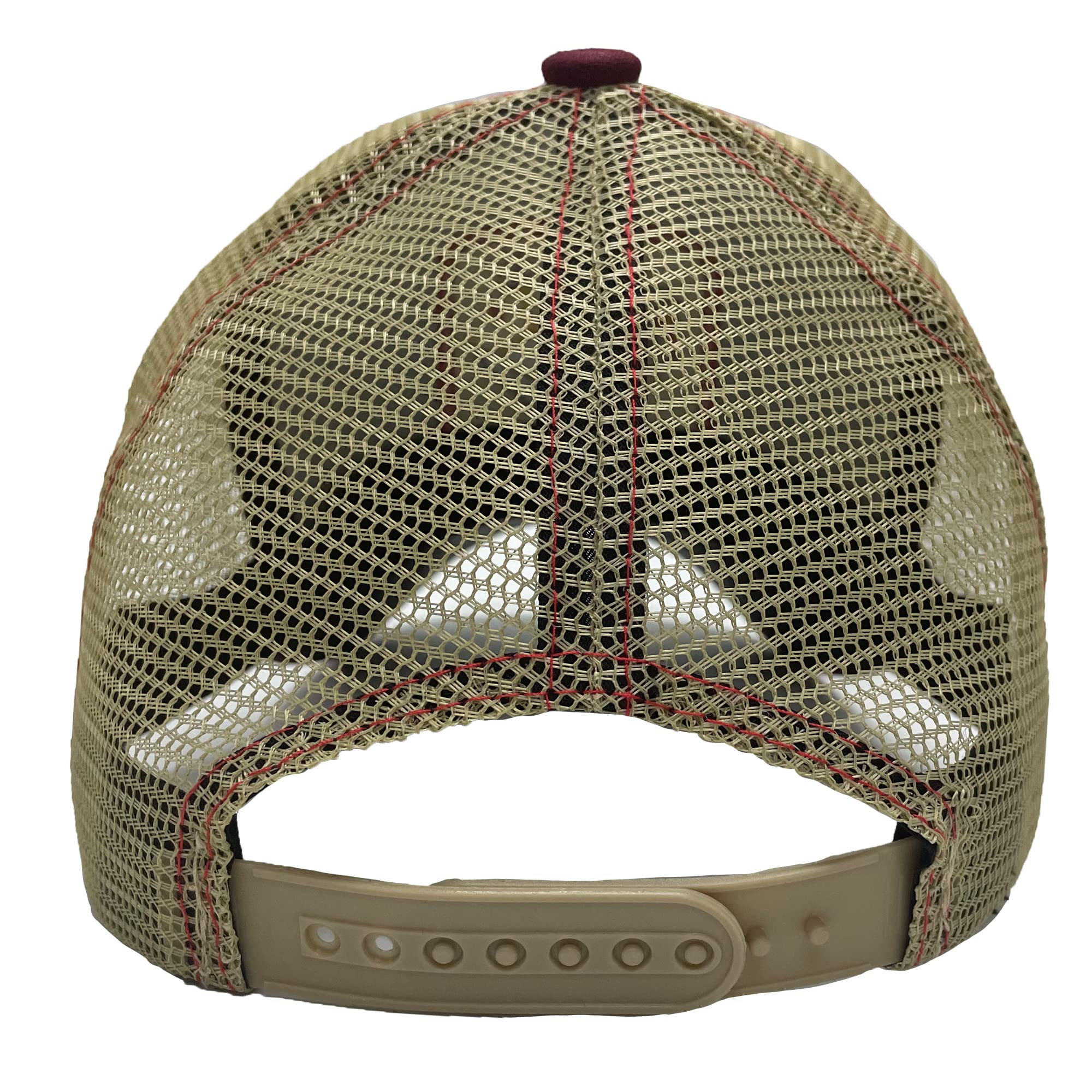 Mesh Trucker Hat Snapback Square Patch Baseball Caps - Rooster