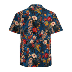 Men's Hawaiian Shirt Casual Button Down Short Sleeves Beach Shirt - Tropical